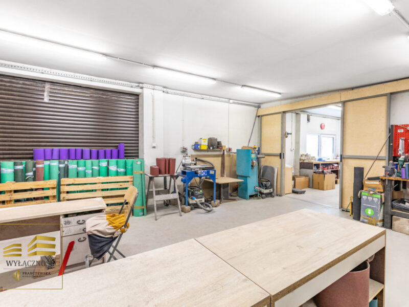 Na sprzedaż obiekt magazynowo-produkcyjny gotowy do natychmiastowego użytkowania o powierzchni 310 m², posadowiony na działce 1011 m² w przemysłowej części Lubl -Budynek usługowo-produkcyjny 310m - Lublin, Hajdów