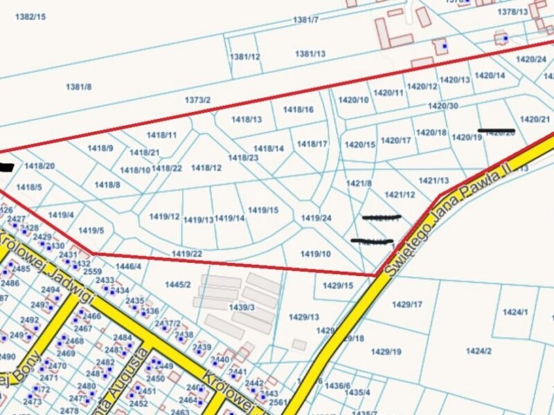 Działka budowlano-usługowa o pow. 1013 m2