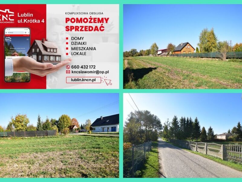 Działka budow.-rolna + łąka. Media 100 % w działce - MINKOWICE, MEŁGIEW, LUBELSKIE na SPRZEDAŻ