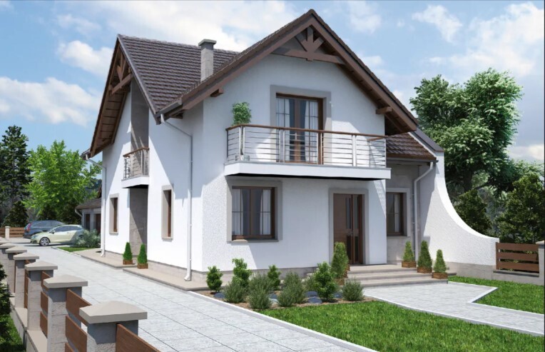 Dom w stanie surowym 157m2  Charlęż g. Spiczyn - CHARLĘŻ, SPICZYN, LUBELSKIE na SPRZEDAŻ