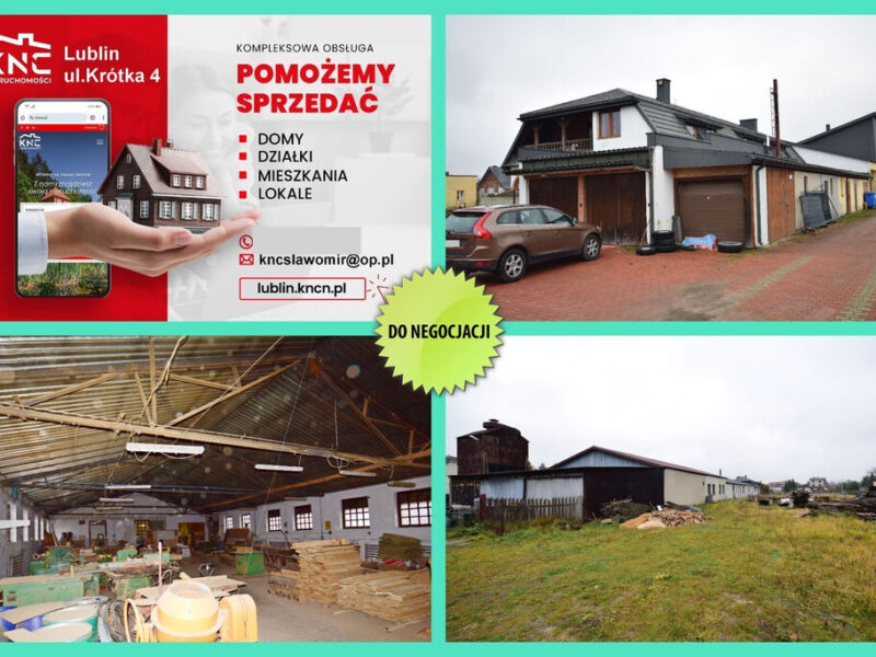 Hala produkcyjno-warsztatowa/magazyn blisko Lublin - WÓLKA ABRAMOWICKA, GŁUSK, LUBELSKIE na SPRZEDAŻ