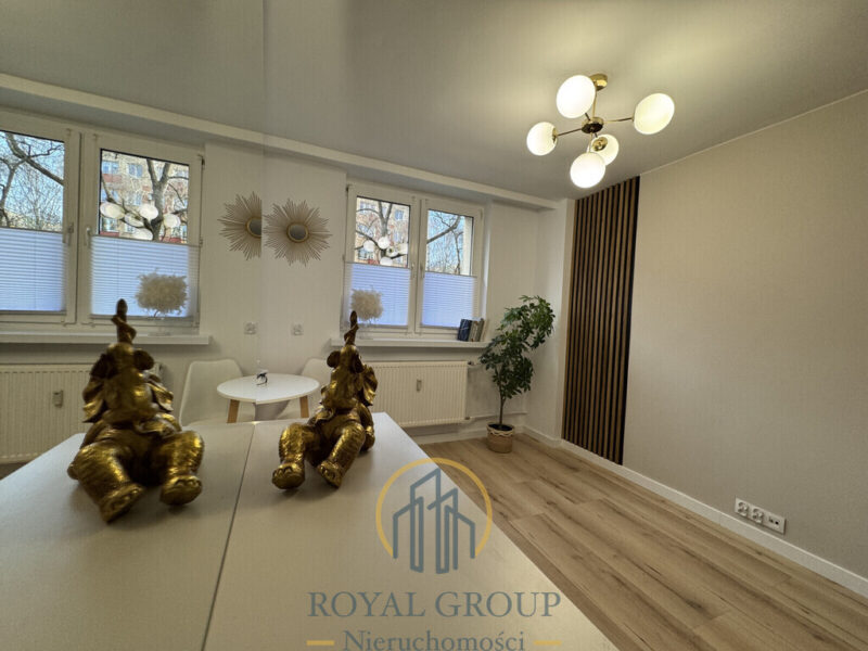Na sprzedaż komfortowe, dwustronne po generalnym remoncie mieszkanie o powierzchni 48,90 m² zlokalizowane przy ul - 3 Pokoje, po generalnym remoncie, niski blok