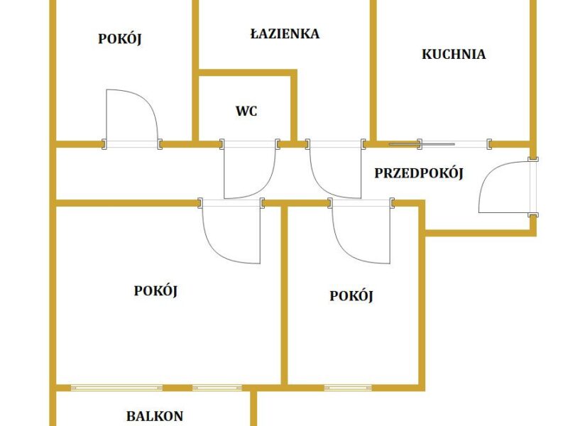 3 pokojowe mieszkanie Kolorowa. Sławinek