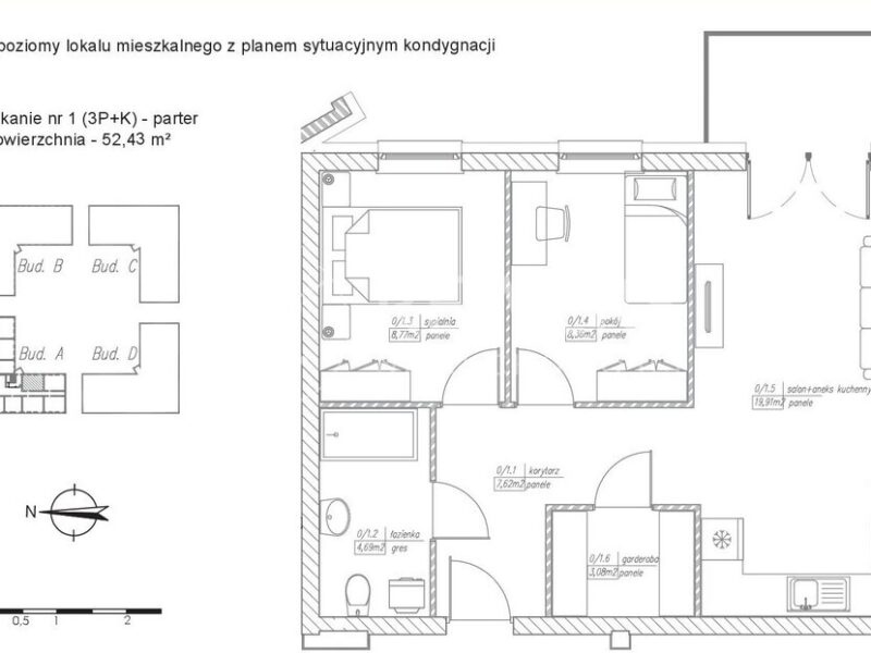 3-pokojowe mieszkanie na sprzedaż Dominów, Lublin