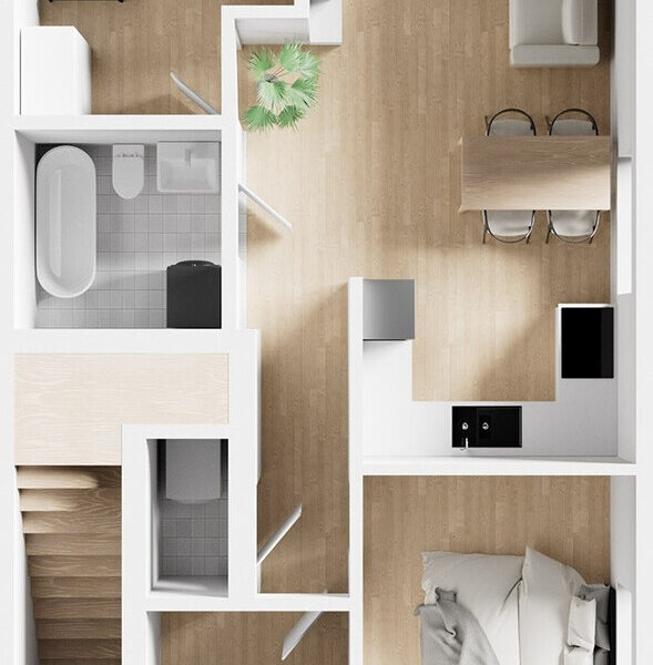 Apartament 84,83 m2 dwupoziomowy. - TARNÓW, MAŁOPOLSKIE na SPRZEDAŻ