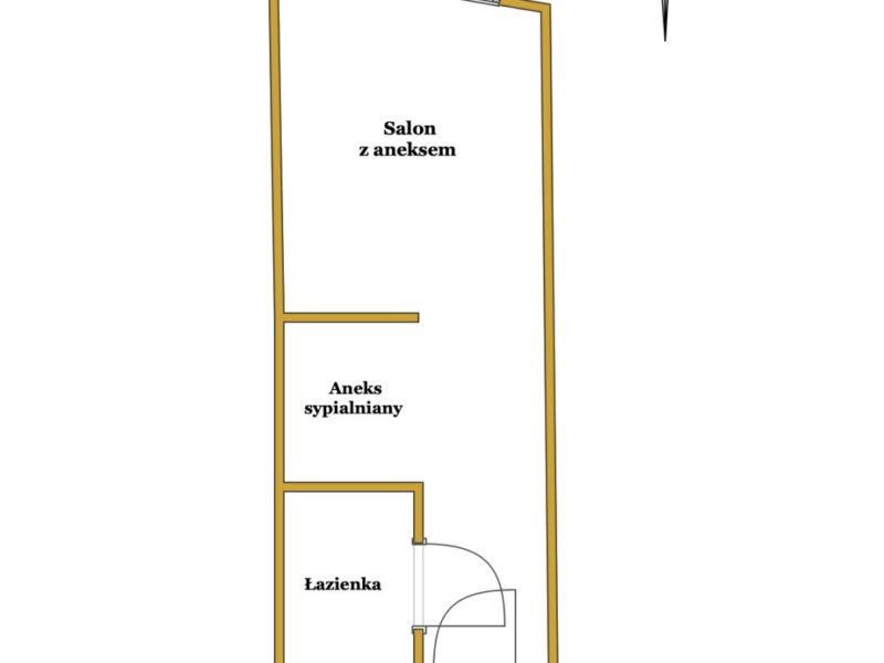 Apartament w st. deweloperskim | Centrum | 39 m2
