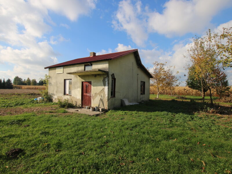 Dom wolnostojący murowany ok. 60 m2 na działce ok.  1700 m2 w miejscowości Nasutów na granicy z miejscowością Pólko ~Tylko 10 km do Lublina ~Możliwość zabudowy - NIEMCE, LUBELSKIE na SPRZEDAŻ