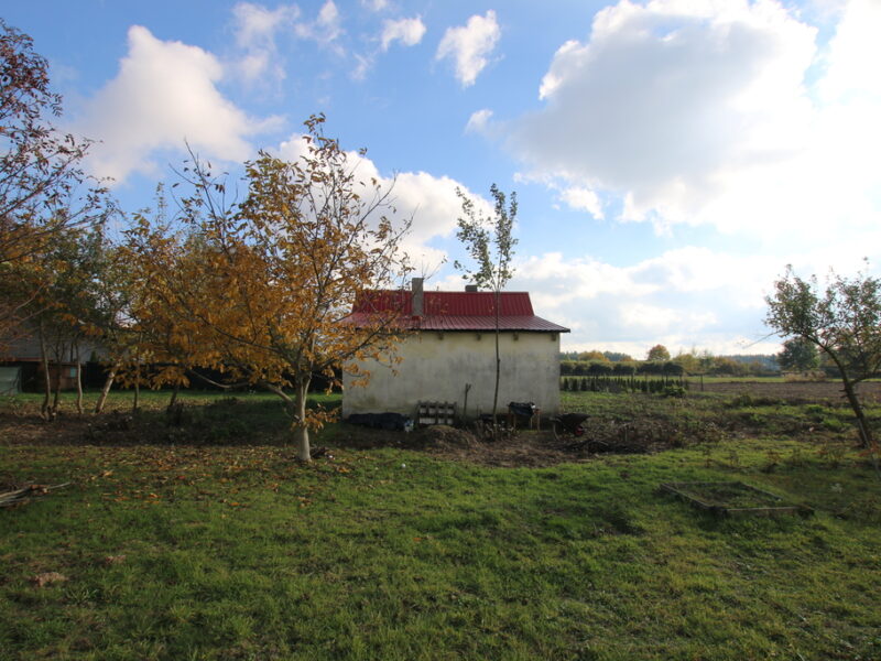 Domek na działce 17 ar Pólko/Nasutów (10km Lublin)