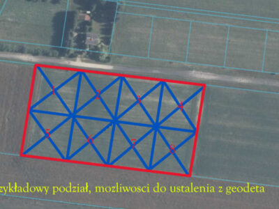 Duża działka nad jeziorem Krasne pod inwestycję