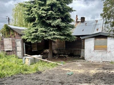 Działka 312m2 z domem do odbudowy | ul. Dzierżawna