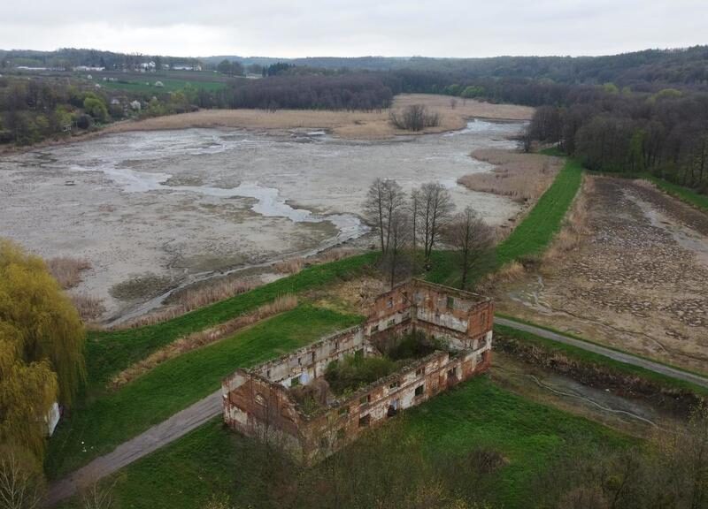Działka 35 ha z ruinami papierni w Celejowie. - WĄWOLNICA, LUBELSKIE na SPRZEDAŻ