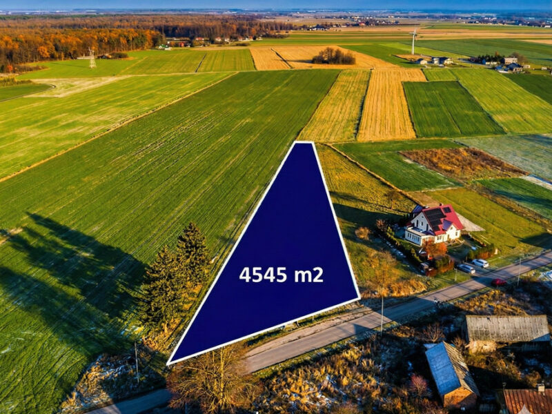 Działka 45 arów pod 2 domy - Majdan Mętowski