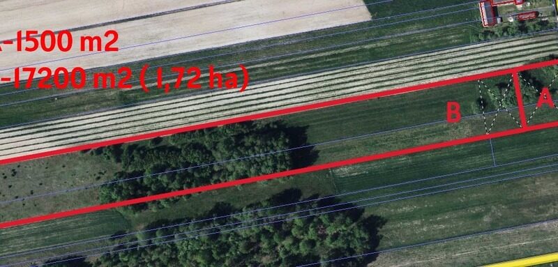 Działka budowlana 15 ar Kozioł g. Baranów