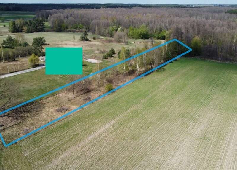 Działka budowlana 3000 m2 w Siekierce gm. Chotcza