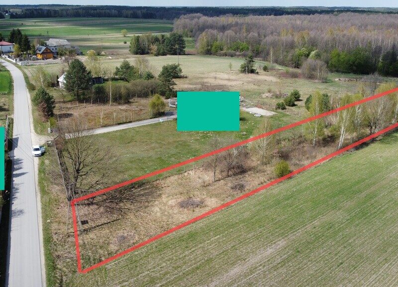Działka budowlana 3000 m2 w Siekierce gm. Chotcza - CHOTCZA, MAZOWIECKIE na SPRZEDAŻ