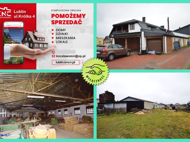 Hala produkcyjno-warsztatowa/magazyn blisko Lublin - GŁUSK, LUBELSKIE na SPRZEDAŻ