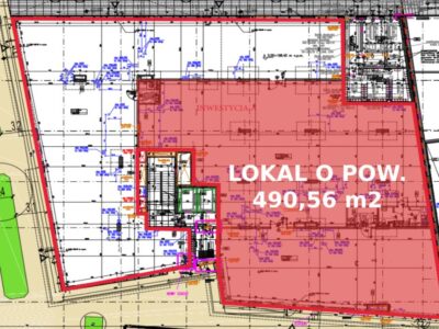 Lokal o pow. 490,56 m2 z witrynami ul. Jasna