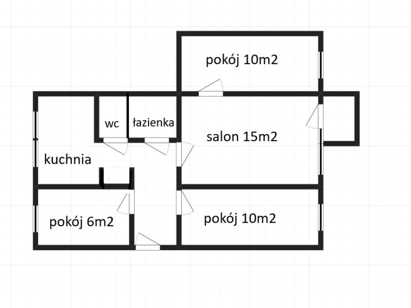 Lublin, Mieszkanie, 4 pokoje, 60m2, Pana Balcera