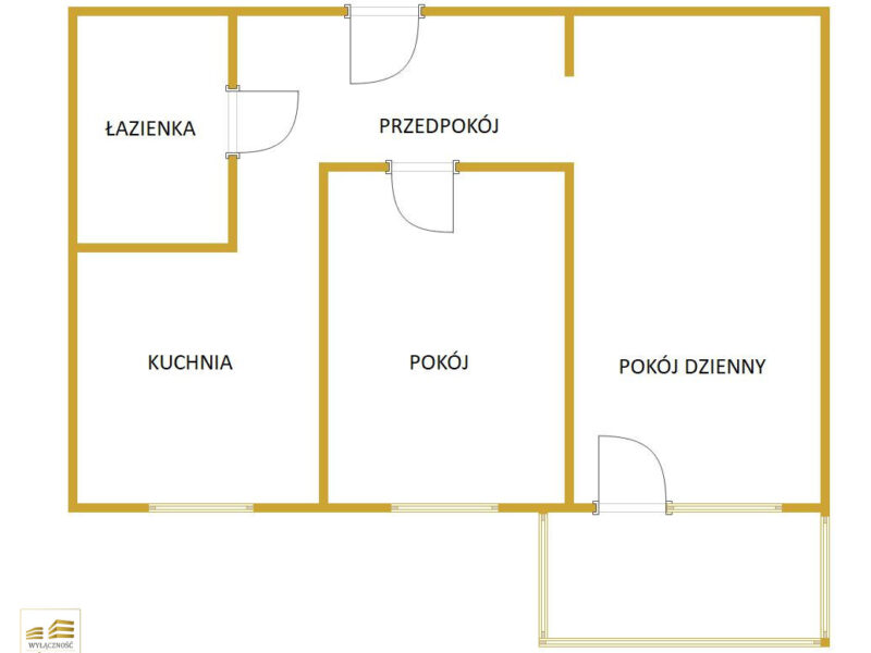 Mieszkanie 2 pokojowe na ostatnim piętrze Węglinek