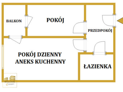 Mieszkanie 38,1 m2 na osiedlu Wrotków