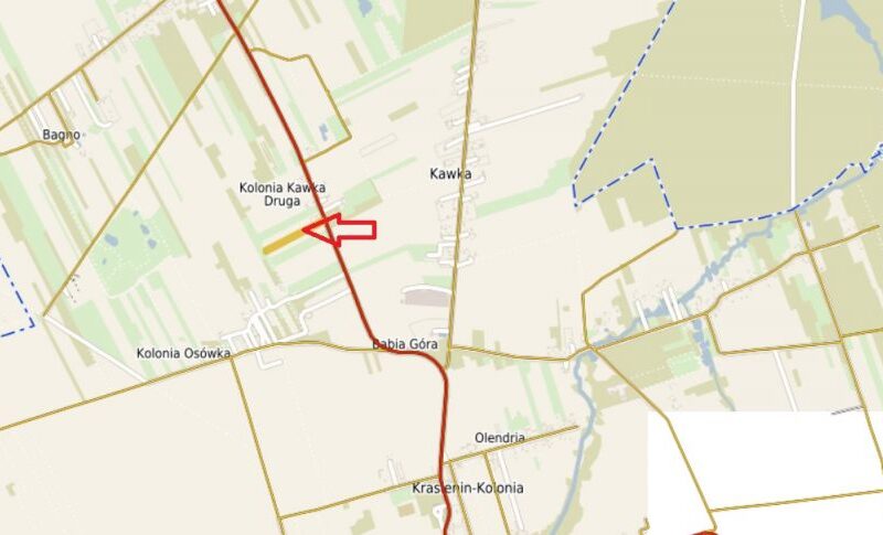 Osówka - działka bud-rolna  przy drodze - Osówka