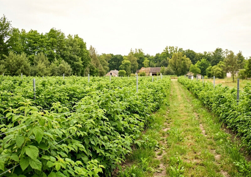 Siedlisko 2,89ha z plantacją malin – Dębiny