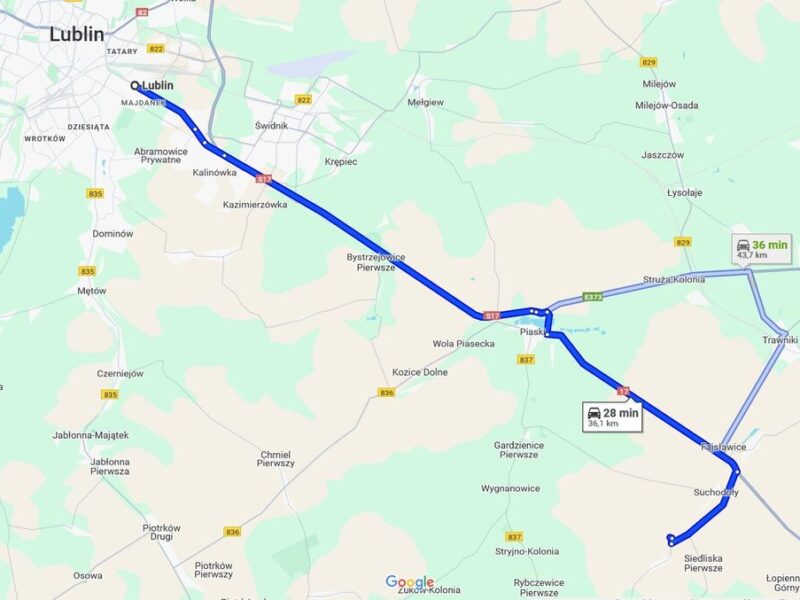 Siedlisko na wsi 35 km od Lublina. - SIEDLISKA PIERWSZE, LUBELSKIE na SPRZEDAŻ