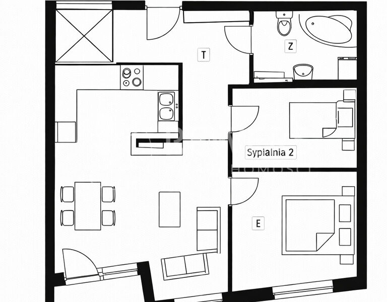 Sprzedam 2 pokojowe mieszkanie w Puławach
