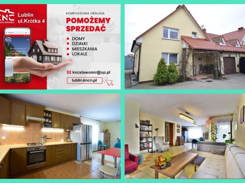 Świdnik Duży, atrakcyjne pół bliźniaka, 5 pokoi. - WÓLKA, LUBELSKIE na SPRZEDAŻ