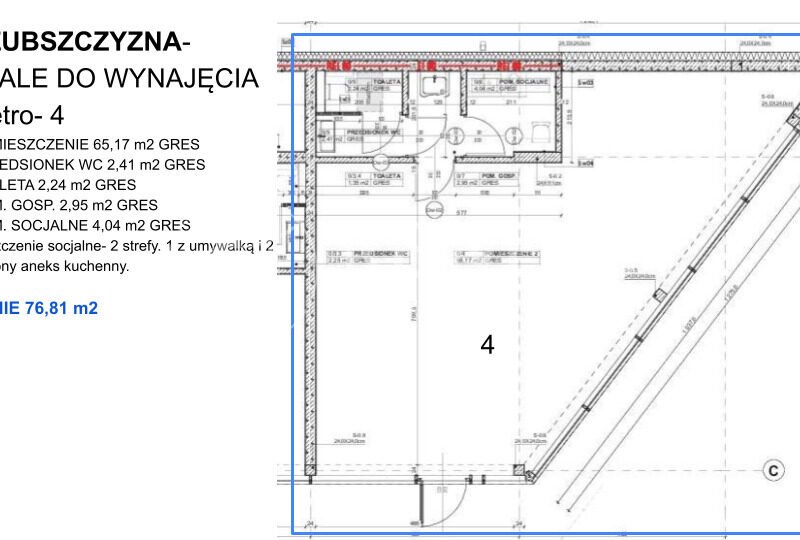 Lokal na wynajem 76,81m2 Kozubszczyzna, Konopnica