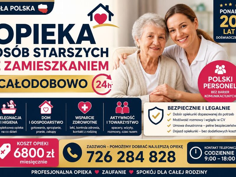 Opieka osób starszych z zamieszkaniem
